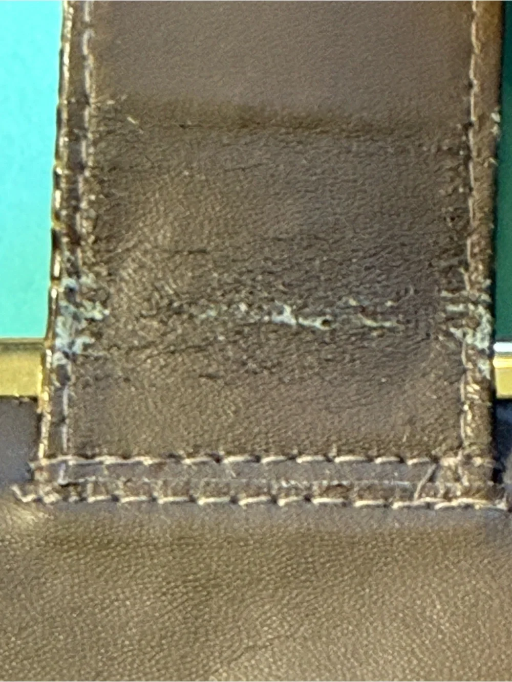 Vintage 90’s Accessory Concepts Brown Croc Embossed Leather Clutch Wallet
